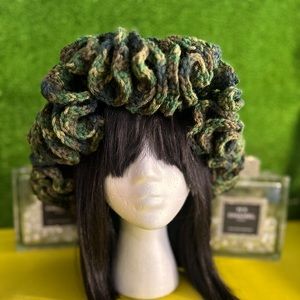 Hand made crochet hat (camouflage)